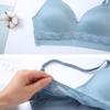 Women's Seamless Underwear Set for Small Chest Push-up Bra Without Underwire Comfortable and Breathable Lace Panties
