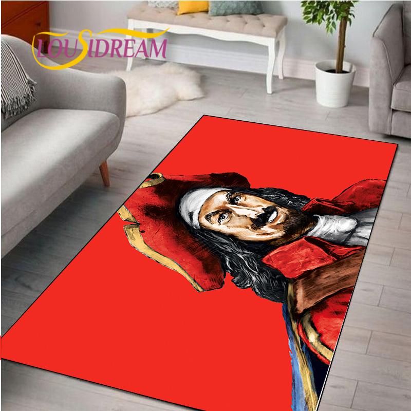 Captain Morgan Musterteppich für Schlafzimmer Wohnzimmer Teppich für Küchenbodenmatten Heimdekor Kinder Rutschfeste Bodenmatte Teppich Alfombra