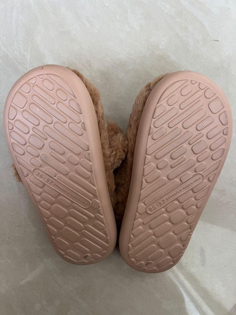 Duffy Bear Girls’ Cotton Slippers, Autumn/Winter 2025: Fleece-lined, Thick, Warm, Non-slip, Casual, Closed-toe Design.