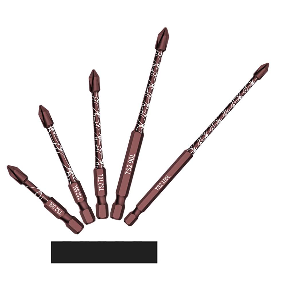 15pcs Long Alloy Steel Cross Magnetic Drill Bits Set for Strong Screws