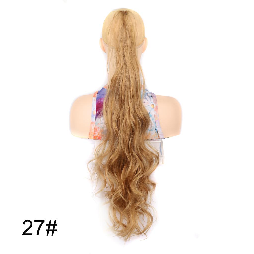 32 Zoll Langes Welliges Pferdeschwanz-Haarteil Flexibles Umwickelbares Pferdeschwanz-Haarteil für Damen Natürliches Aussehen Synthetisches Haar-Add-On