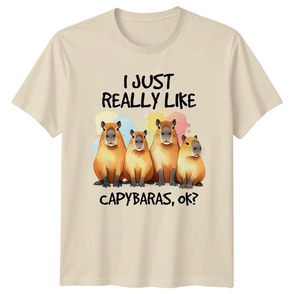 I Just Really Like Capybaras TShirt Capybara Animal Birthday Gift