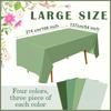 1/4Pcs solid color disposable plastic tablecloth, foldable, suitable for weddings, graduation ceremonies, and Christmas parties