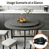 Base Girevole Robusta per Sedia 6"/4" Rotazione 360° Cuscinetto a Sfere Piatto Girevole per Sgabelli da Bar Accessori per Mobili