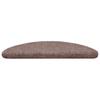 vidaXL Stufenmatten Selbstklebend 15 Stk. 56x17x3 cm Hellbraun Halbrund