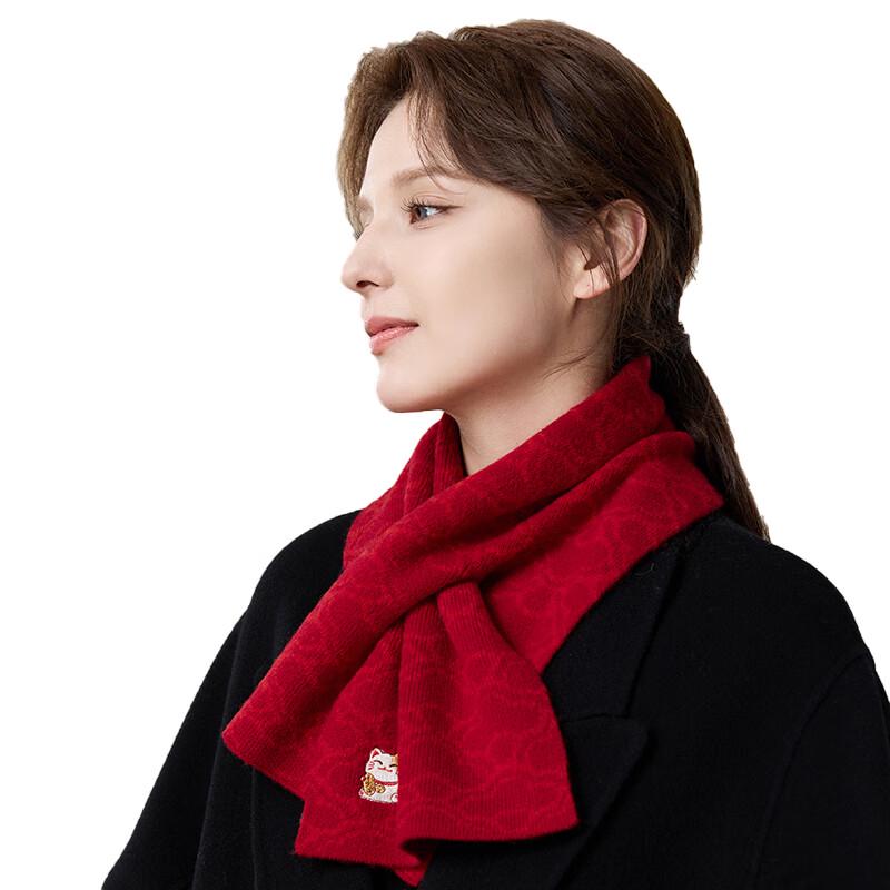 JIUMU Women's Pure Wool Winter Scarf