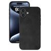 For iPhone 16 Case Cowhide Texture PU+TPU+PC Protective Phone Cover