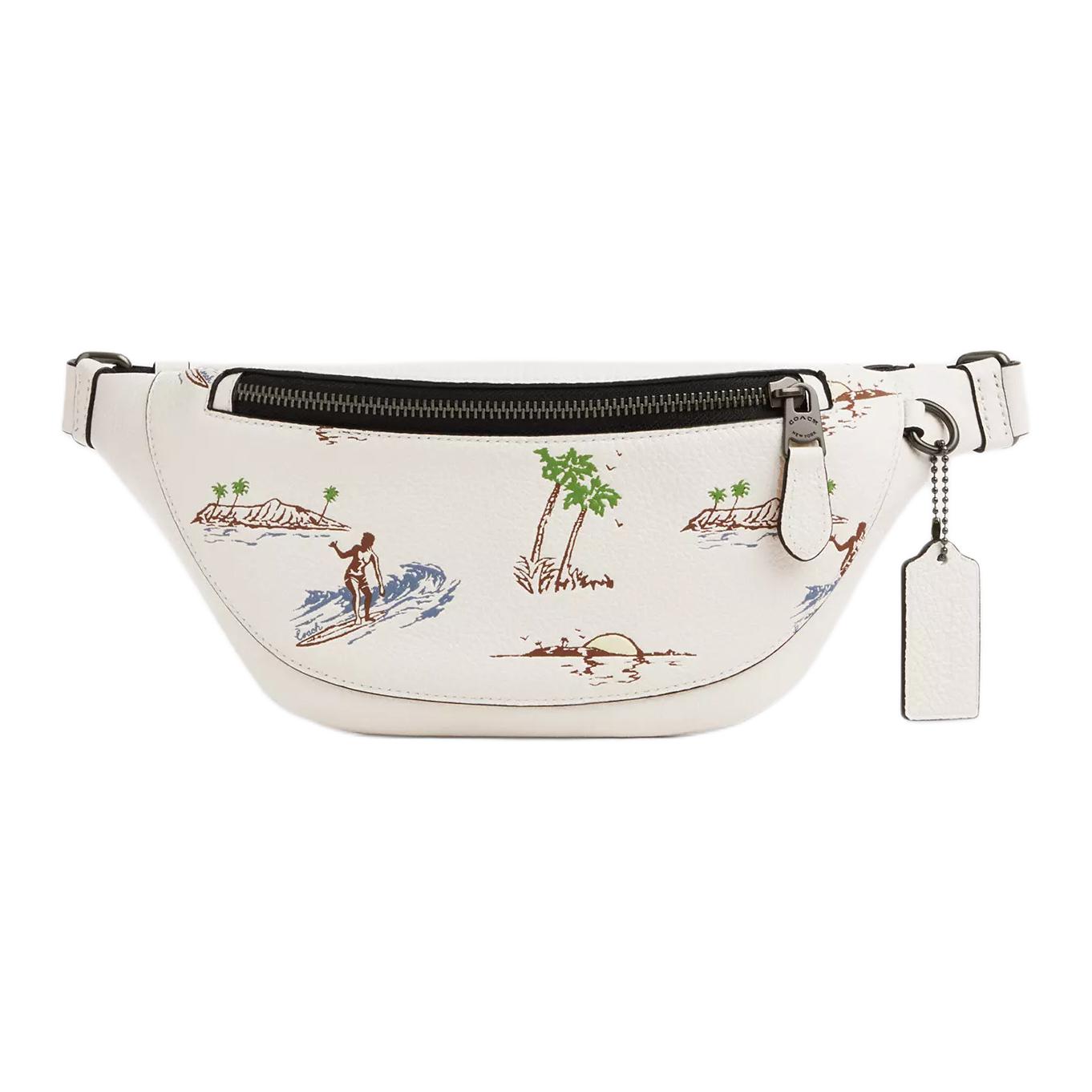 Coach Warren 29 Surf Pattern Print Pebble Leather Chest Bag Waist Bag Large Unisex bags Lime Multicolor CBI28-QBCAH Basic Set BagDust Bag 23790₽