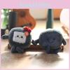 Stinky Tofu Plush Keychain Soft Stuffed Animal With Bow Tie Gift For Kids Teens