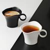 French Ceramic Mug Coffee Cups High Aesthetic Household Water Cup Piano Baked Paint Surface Large Capacity Breakfast Milk Mug