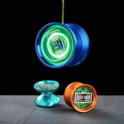 MAGICYOYO – boule Yoyo professionnelle en alliage d'aluminium, insensible, avec dissolvant de couvercle de lumière LED