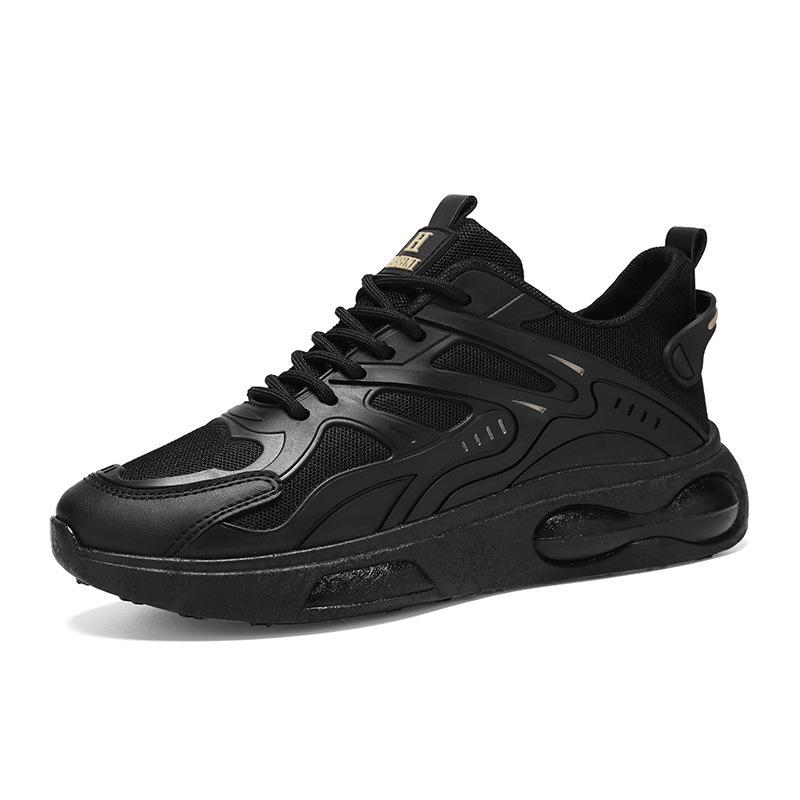 Black Men's Shoes Sneakers Spring New Student Sneakers Non-slip Shoes Men's Wear-resistant Sneakers