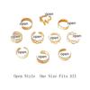10Pcs Silver/Gold Women Foot Rings Alloy Summer Beach Jewelry Toe Rings Set  Summer Season for Women