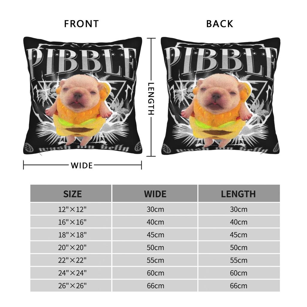 Federa per Cuscino Divertente pibble Meme lava La Mia Pancia Pulita La Mia Pancia Meme Federa per Cuscino Carina Divertente per Divano Divano Camera da Letto Federe