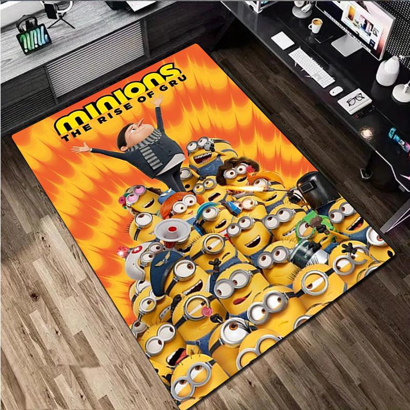 Despicable Minions Rug Carpet Office Decorative Carpet For Living Room Bedroom Door Mat Floor Rug Computer Chair Area Rug