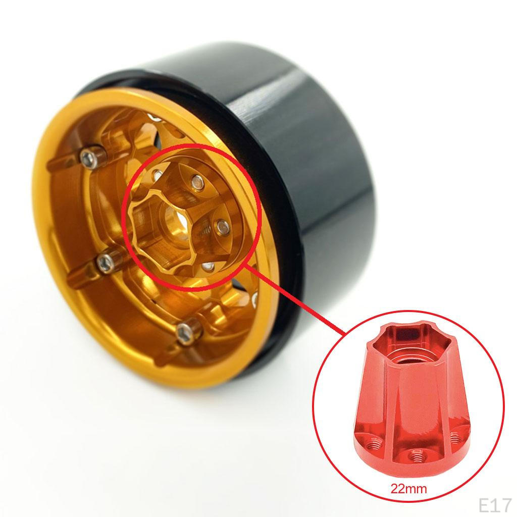 Hexagon Wheel Hubs Spare Parts Aluminum Alloy Modification Accessories Widening for RC Crawler