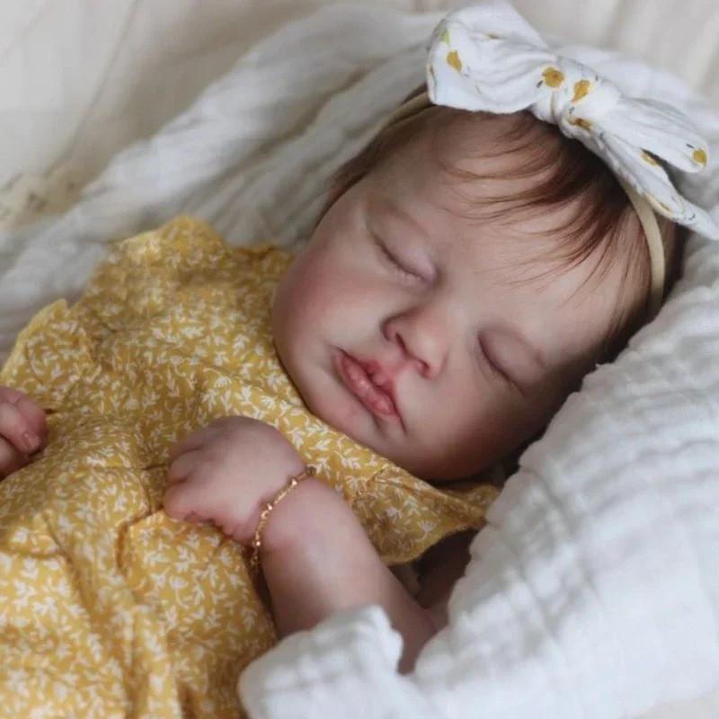 Silicone Doll 19in Floral Lily Leaf Sleeve Baby Outfit For Collectors And Gift Givers