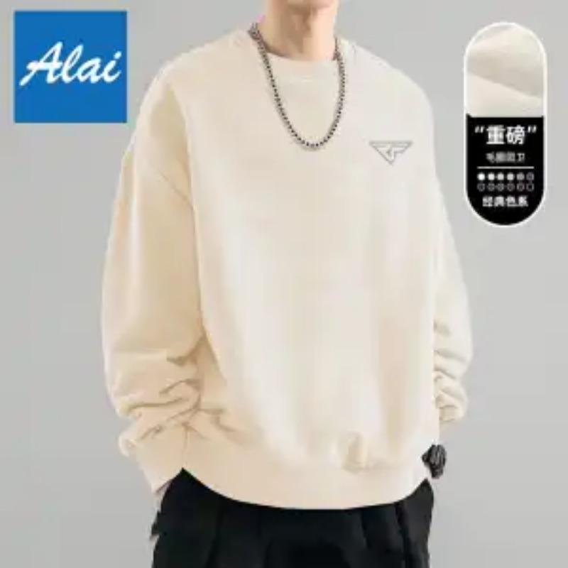 Purple Pullover 2025 New Couple Wear Sweatshirt Men and Women Same Style Shoulder Casual Top