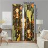 Set Of 2 Versatile Polyester Transparent Curtains Home Decoration Monkeys Branches Use Bedrooms Living Rooms Curtain Perfect For Great Room