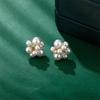 2023 Elegant Korean-Style Pearl Stud Earrings for Women - Trendy Autumn/Winter Design