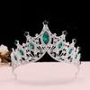 Barock Kristall Tiara Legierung Braut Stirnband Vintage Abschlussballkleid Schmuck Hochzeitsparty