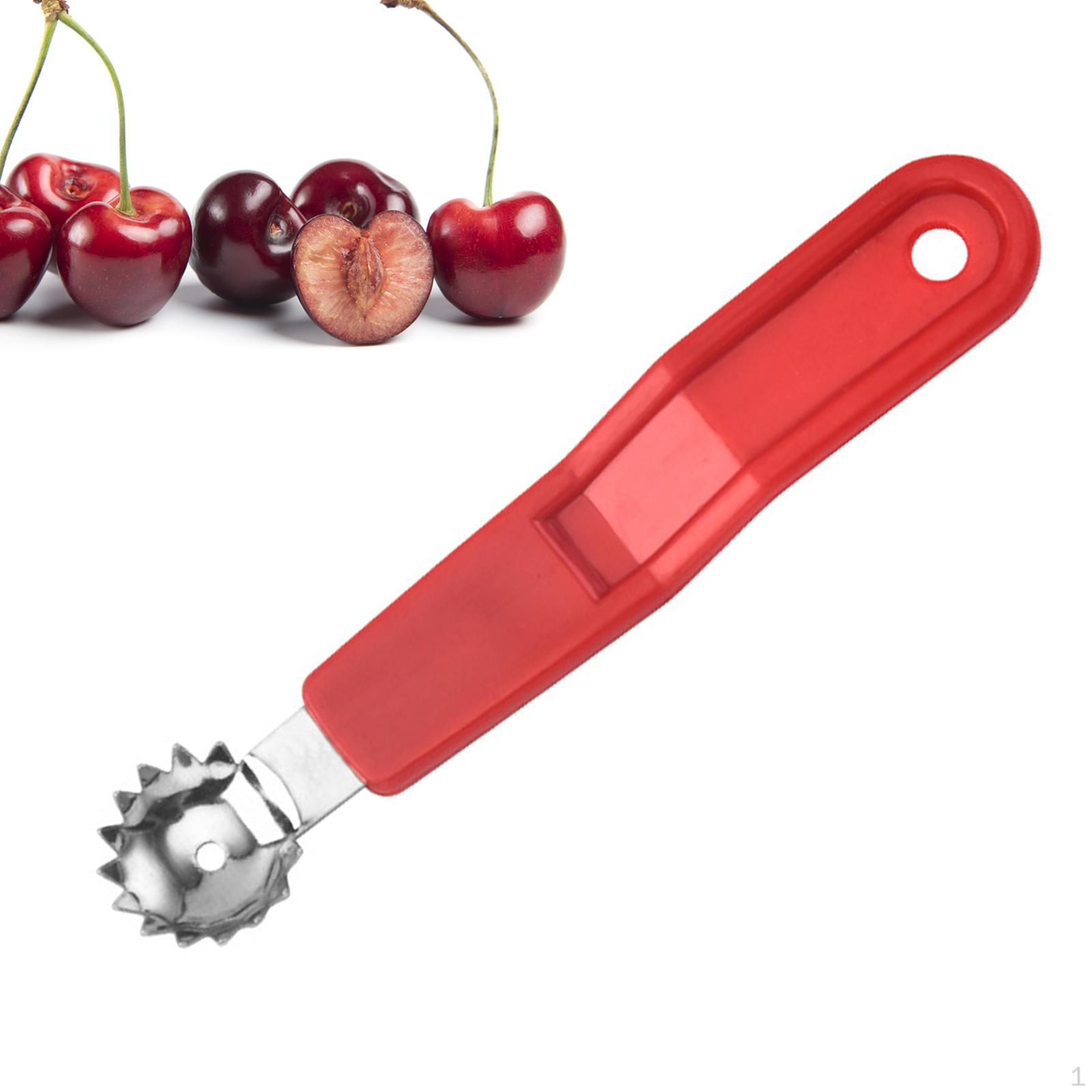 

Hulling Device for Strawberries And Tomatoes, Kitchen Gadget with Melon Baller червоний