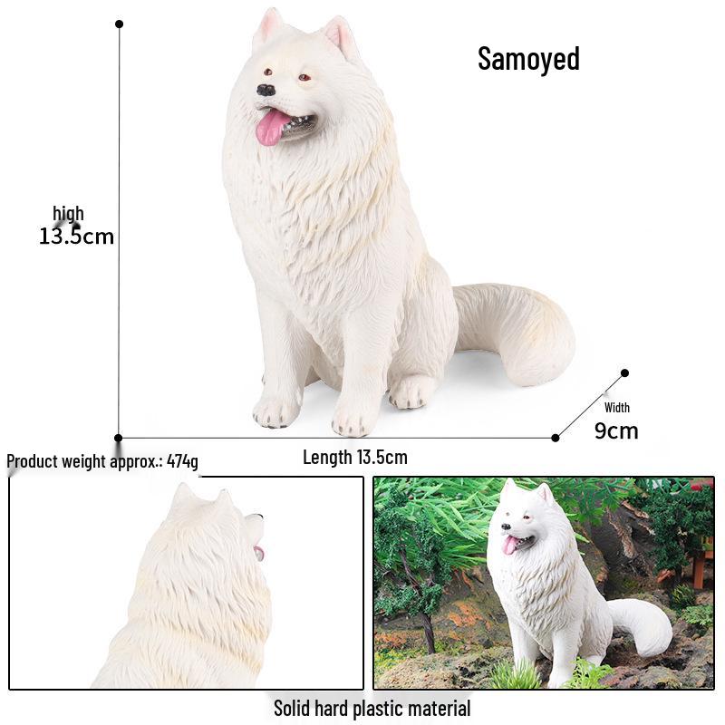 Large Shiba Inu Akita Inu Dog Figurine Model Toy Ornament