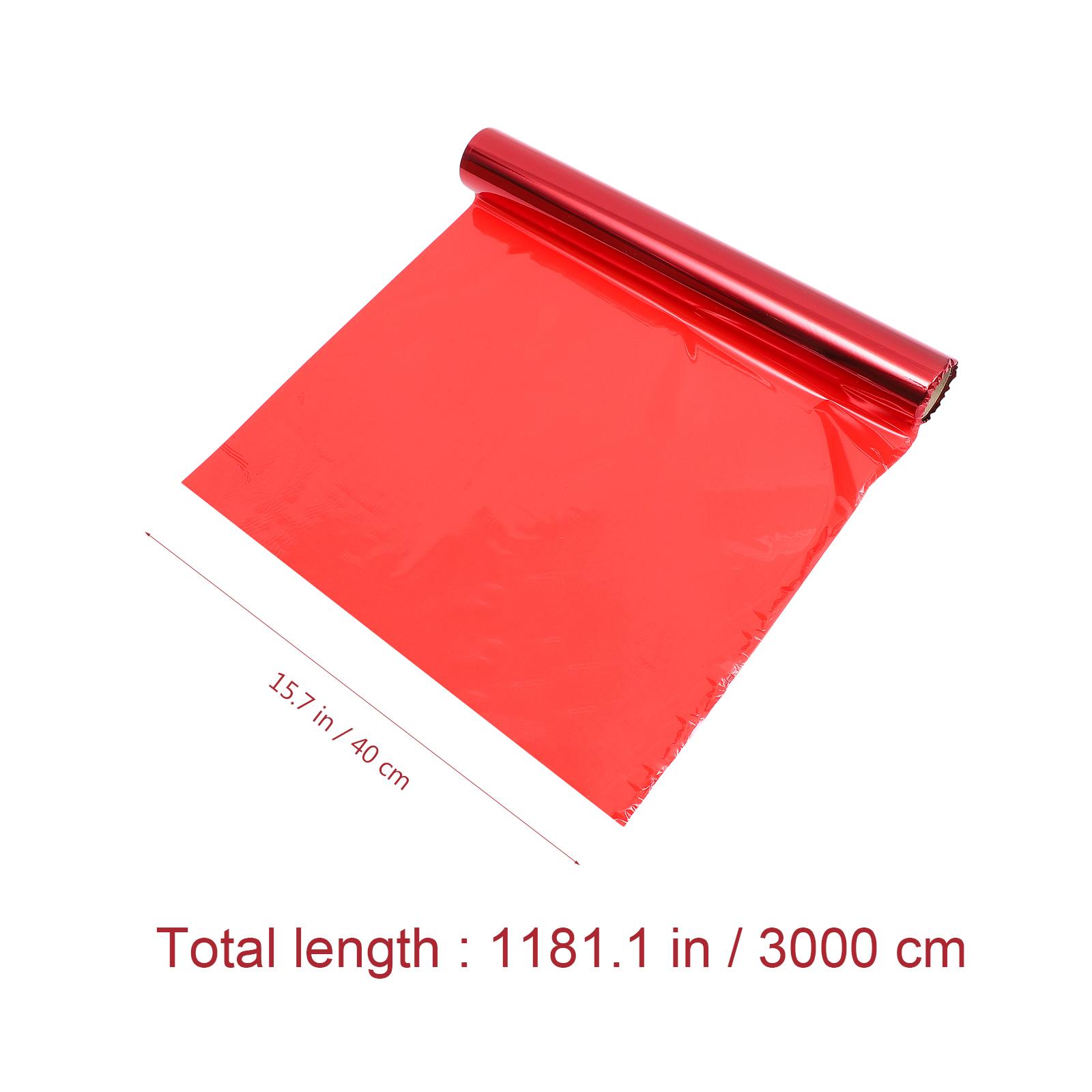 

1 Roll Cellophane Wrapping Paper For Flowers Gift Packaging High Density Odorless Craft Film Practical Packing Material червоний