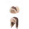 Herfst en Winter Winddicht Oorwarmend Fleece Gevoerd Verdikt Vliegersmuts Retro Lei Feng Muts Unisex