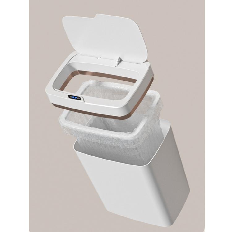 Battery Powered Waste Basket with Sensors Lid Easily Disposal Automatic Garbage Can for Cleanliness Enthusiasts