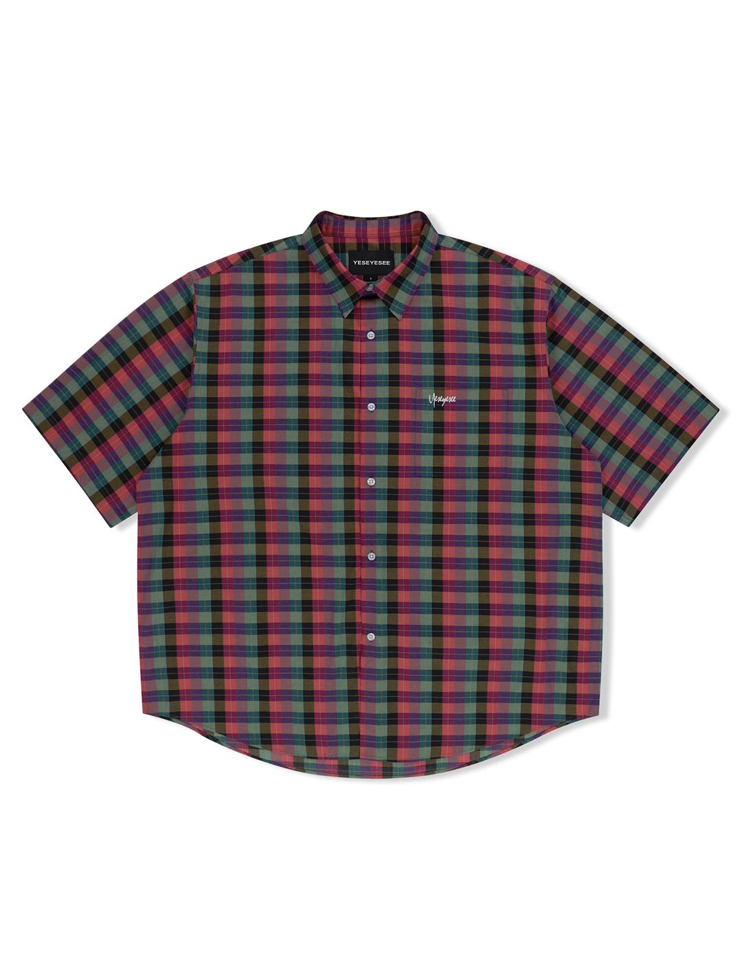 Yes Ic Y.E.S Short Sleeve Check Shirt Multi Multi/M