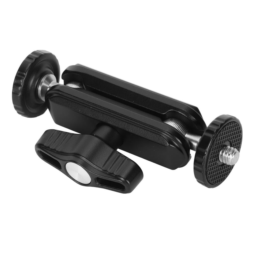 14 Inch Screw Clamp Double Ballhead 360 Degree Rotation Ball Head Aluminum Alloy Clamp for Camera