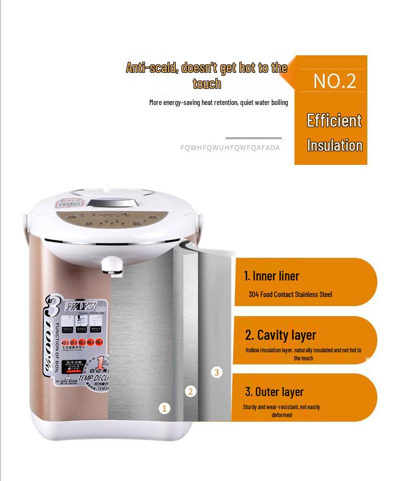 Smart Electric Stainless Steel Kettle - Automatic, Large Capacity with Keep Warm Function (2L, 3L, 6L)