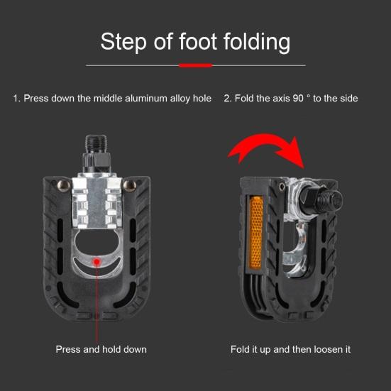 1 Pair Bike Pedals Sturdy High-power Shaft Core Non-slip Lightweight Wear-resistant Replacement Aluminum Alloy Body Cycling Riding Flat