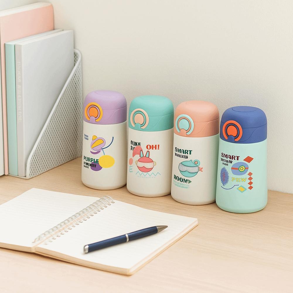 Edelstahl Kinder Thermos Wasserflasche 400ML 400ml Vakuumflaschen Kaffee Tee