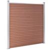 WPC Fence Set: 1 Square Panel + 1 Diagonal Panel 273 x 186 cm Brown