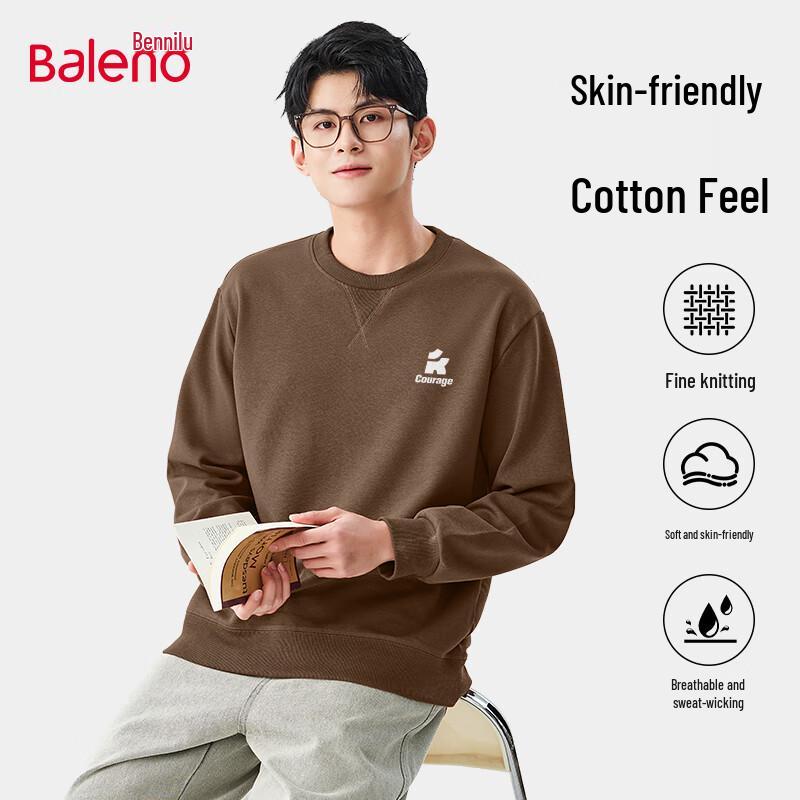 Baleno Men's 300G Heavyweight Crewneck Sweatshirt