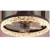 Round DC Variable Ceiling Fan Light for Simple Bedrooms