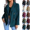 Dames Corduroy Jas Casual Kleur Top voor Herfst Winter