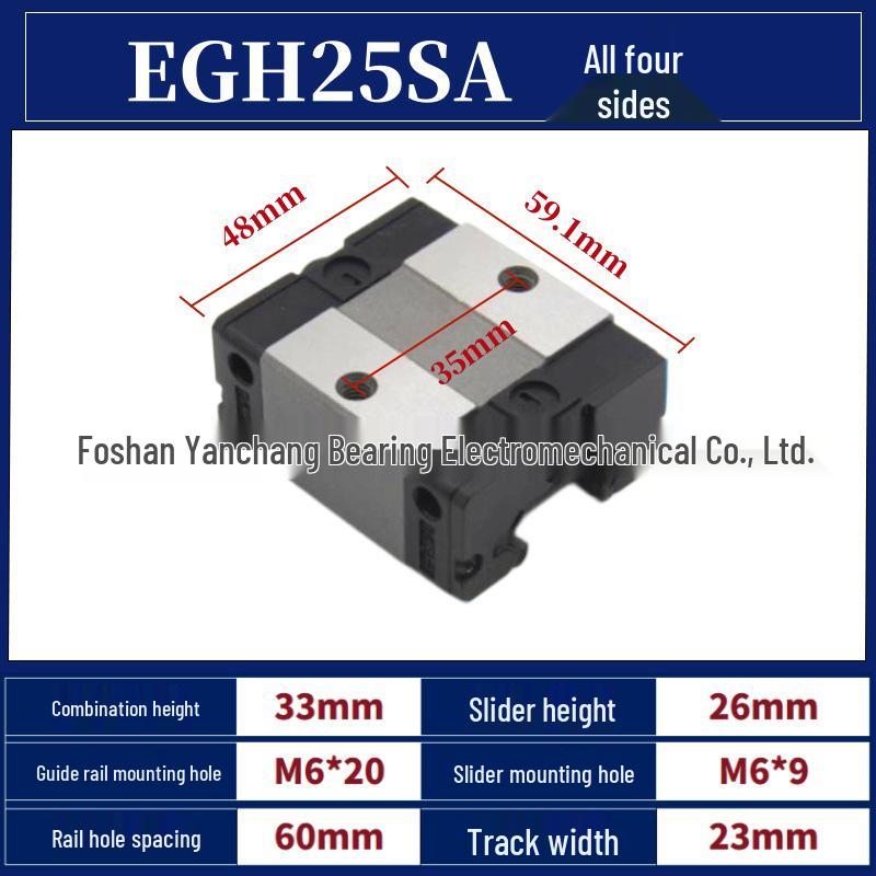 High-Precision Heavy-Duty Linear Guide Rail Slider HGH/HGW/EGH/EGW15/20