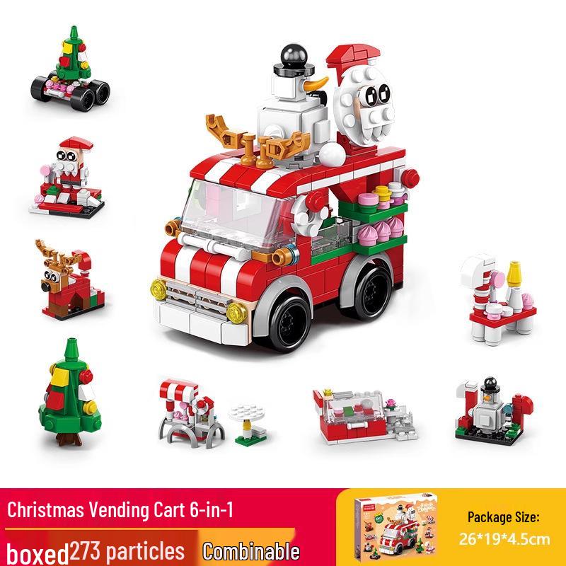 Lele Brothers Christmas Tree Building Blocks - Educational Toy for Boys