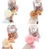 Chinese Style Horse Keychain Zodiac Mascot New Year Keyring Plush Pony Keychain  Bag Decoration