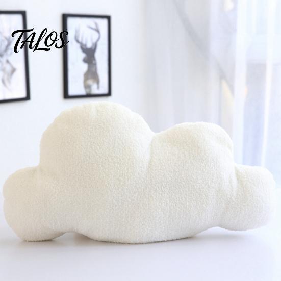 Throw Pillow Cute Comfortable Touch PP Cotton Stuffed Living Room Sofa Cloud Shape Cushion Daily Use