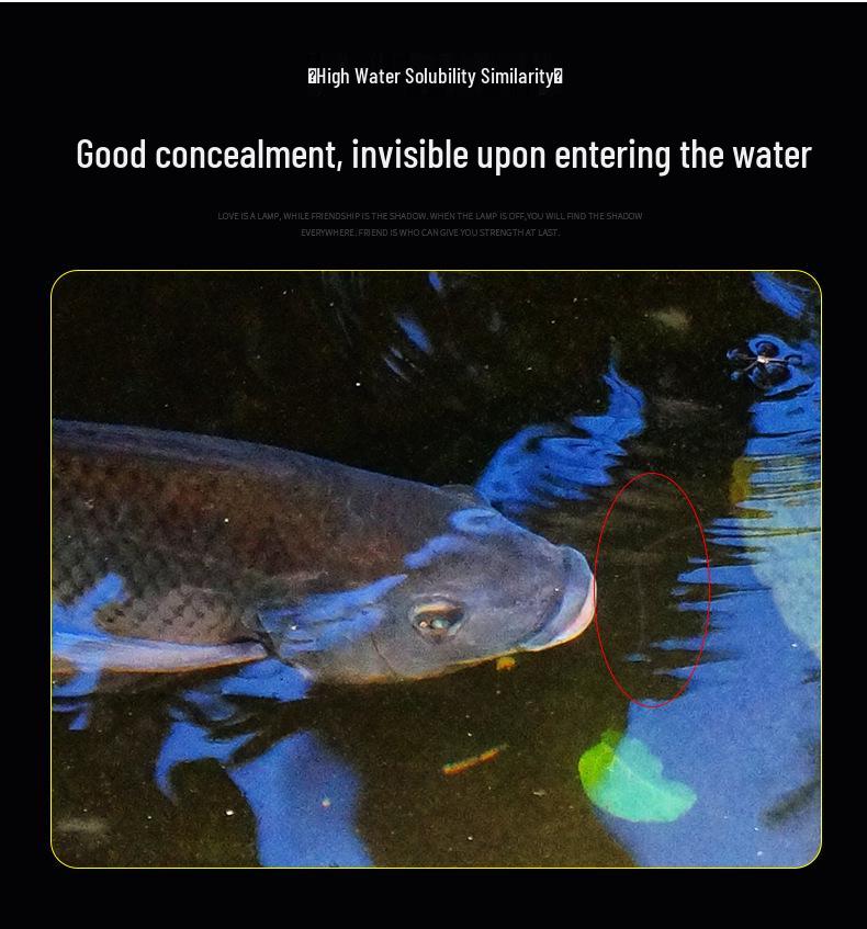 Huan Sheng Black Pit 0.2 Carbon Core Leader Line - Strong Horse Crucian Carp & Tilapia PE Line
