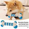 Indestructible Dog Chew Toys Interactive Puppy Teeth Bone Toy Teeth Cleaning Boredom Relief Gear Bone Pet Toy for Aggressive Chewers Small Medium