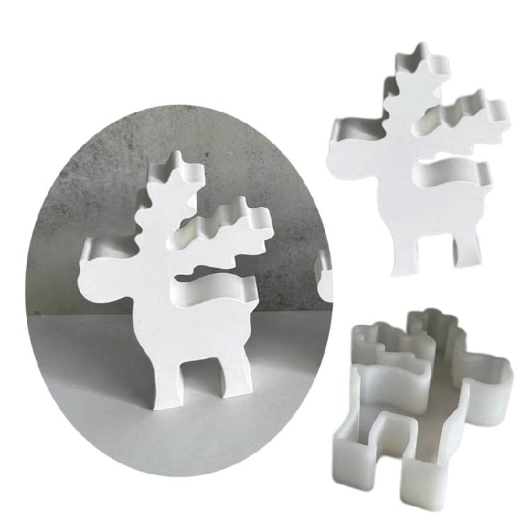 Christmas Elk Candle Molds Elk Shape Silicones Molds for Making Candle Soap