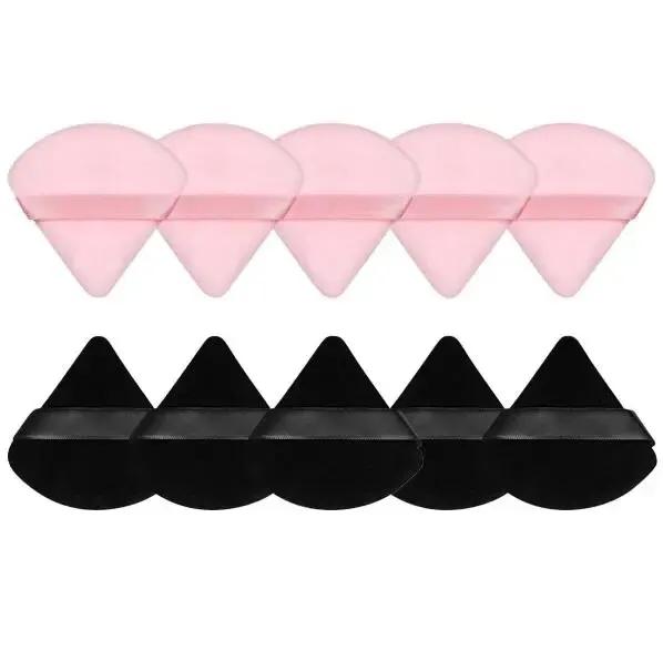Makeup Foundation powder puff 10Pcs Triangle Powder Puff Wet Dry Use For Loose Powder Liquid Cosmetic Soft Plush Powder Puff