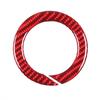 Red Soft Carbon Steering Wheel Emblem Ring Trim For BMW 5 Series G60 i5 2024+