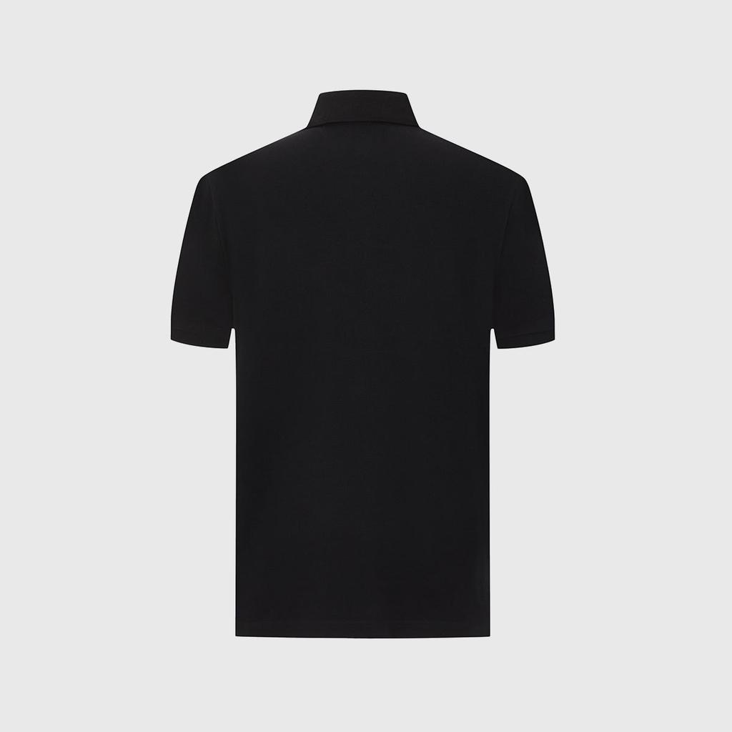 Men's Cotton Contrast Color Short-Sleeved Polo Shirt