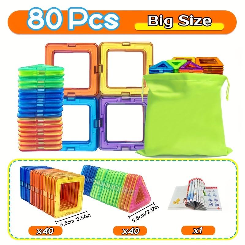 Magnety Hračky pro děti Velké a Mini velikosti Plus Magnetické bloky pro děti Sada designérů Stavebnice Hračky pro kluky Stavebnice t